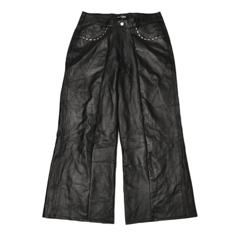 “Remake by VERS” Leather Flare wide Pants