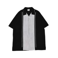 Vintage Embroidery Open Collar S/S Shirt