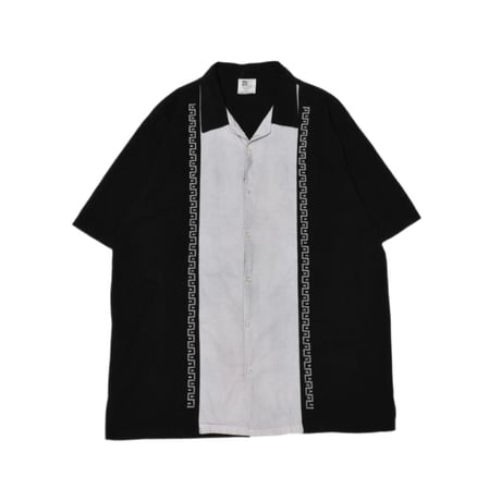 Vintage Embroidery Open Collar S/S Shirt