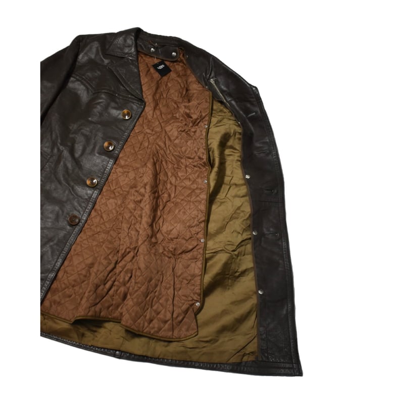 Euro vintage leather coat 【最終値下げ】 EURO Vintage Vintage Leather Officer Coat | 水戸