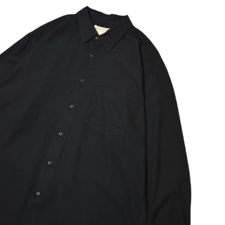 Rayon Blend Classic Black Shirt