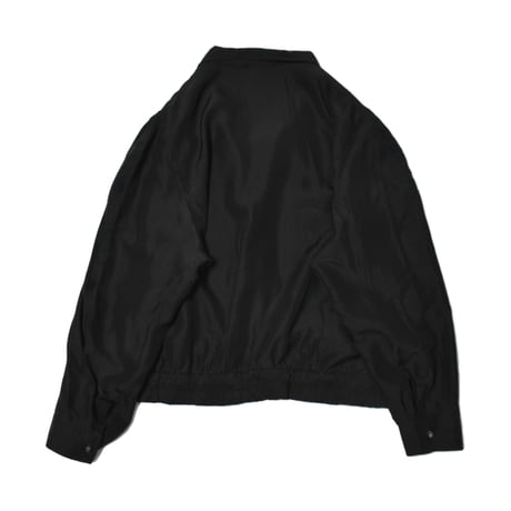 Vintage Silk Tailored Blouson Jacket