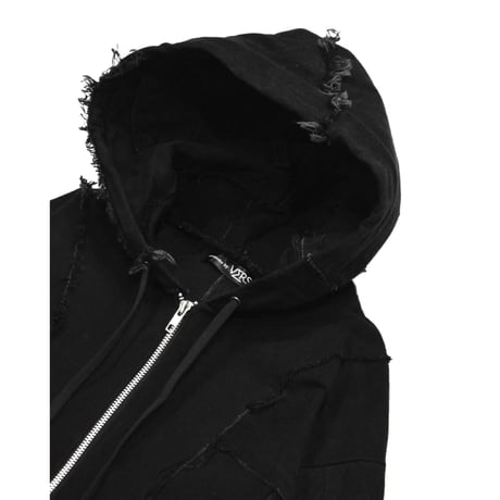 "Remake by VERS" Utility Denim Hoodie Jacket