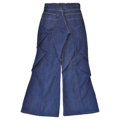 "Remake by VERS" Asymmetric Tuck Denim Trousers