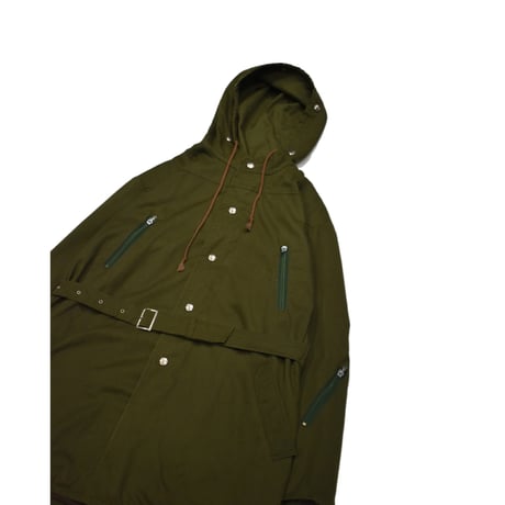 East German Vintage VEB Hooded Field Coat