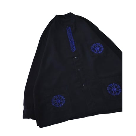 Embroidery Stand Collar L/S Shirt