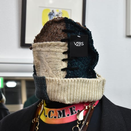 "Remake by VERS" Patch Design Aran Knit Cap