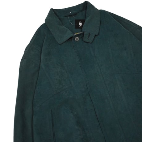 Dark Teal Suede-Touch Utility Jacket