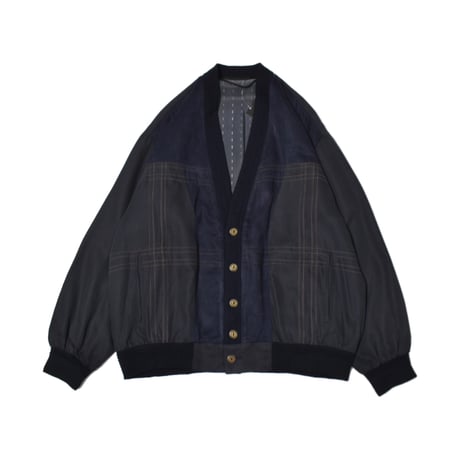 EURO Layered Plaid Cardigan Jacket