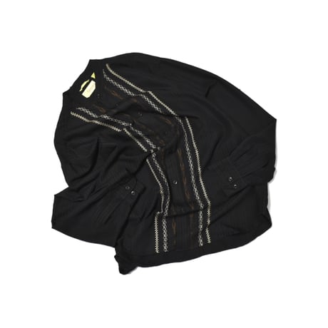 Embroidery Stand Collar L/S Shirt