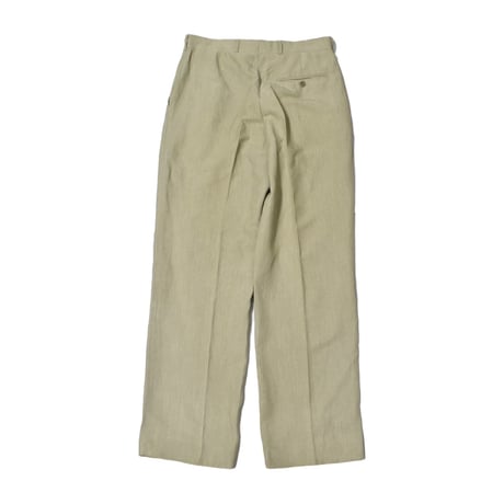 Vintage Single Tuck Linen Slacks