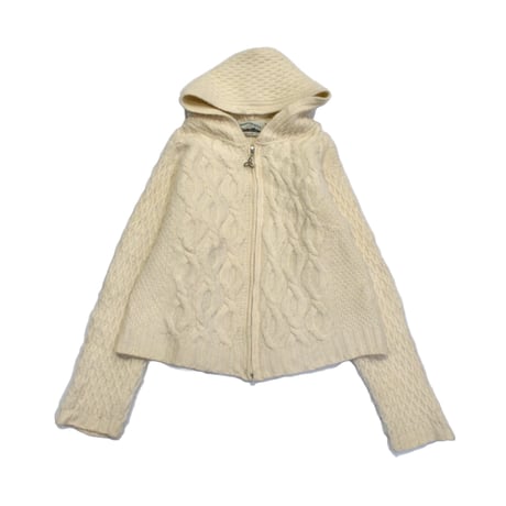 Ireland Aran Knit Zip Hoodie