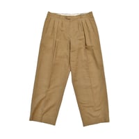 EURO Vintage Linen Blend Two Tuck Slacks