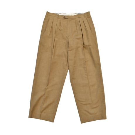 EURO Vintage Linen Blend Two Tuck Slacks