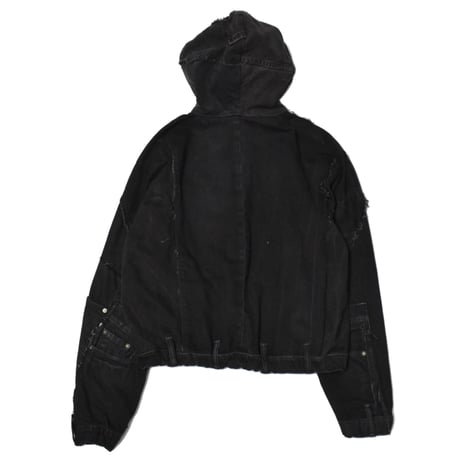 “Remake by VERS” Utility Denim Hoodie Jacket