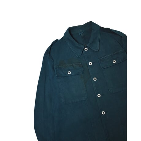 50s Swiss Military Denim Work Jacket -over dye-