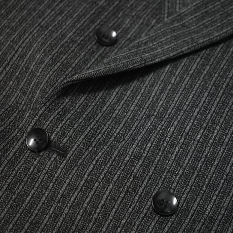 EURO Vintage DDR Double Breasted Pinstripe Tailored Jacket