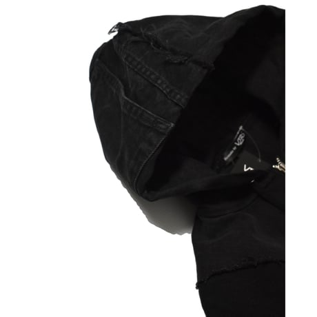 "Remake by VERS" Utility Denim Hoodie Jacket