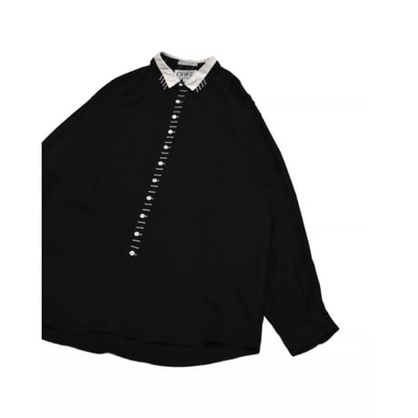 Decorative Button Rayon Shirt