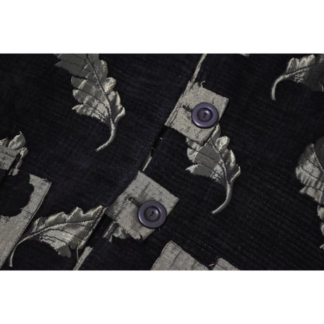 Leaf Embroidery Gobelin Jacket