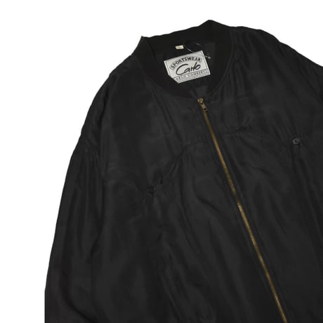 Vintage Silk Bomber Jacket