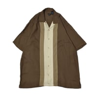 Switching Open Collar S/S Shirt