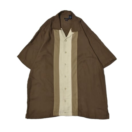 Switching Open Collar S/S Shirt