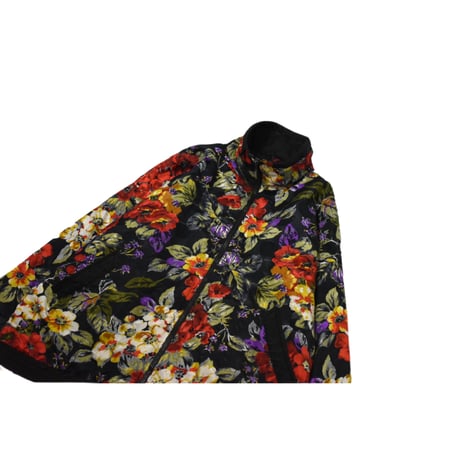 Flower Printed Zip Jacket