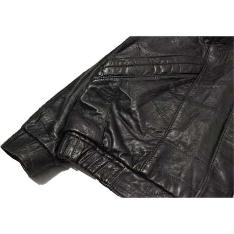 Vintage Patch Design Leather Jacket