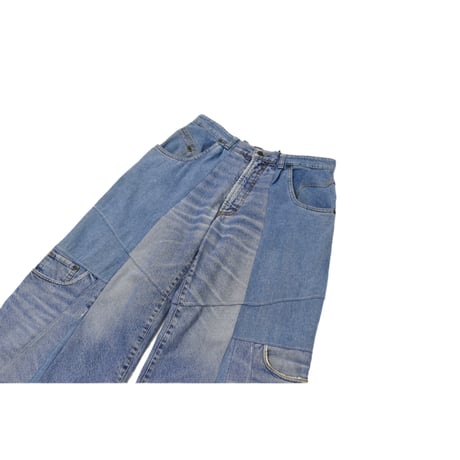 "Remake by VERS" Switching Flare Denim Pants