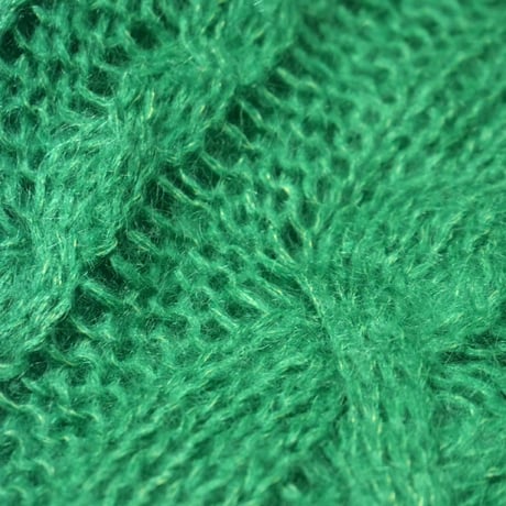 Vintage Mohair Cable Knit Sweater