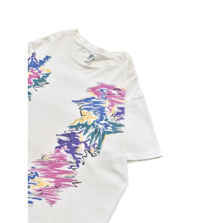 90s Vintage Abstract Brush Art T-Shirt