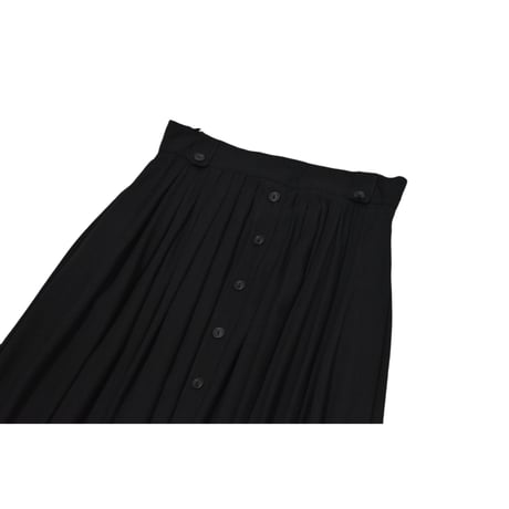 EURO Vintage Black Pleat Skirt