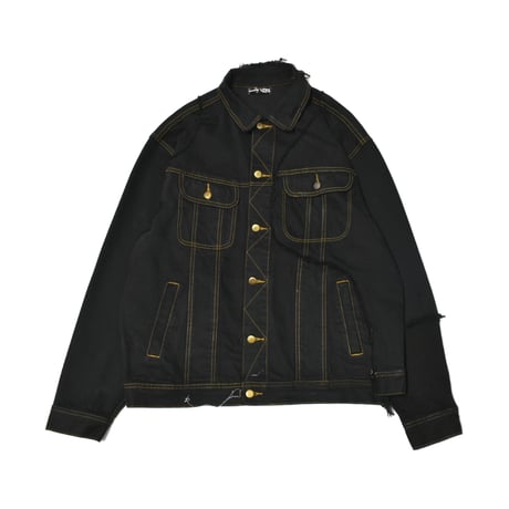 "Remake by VERS " Wave Docking Denim Jacket - Original Overdye -