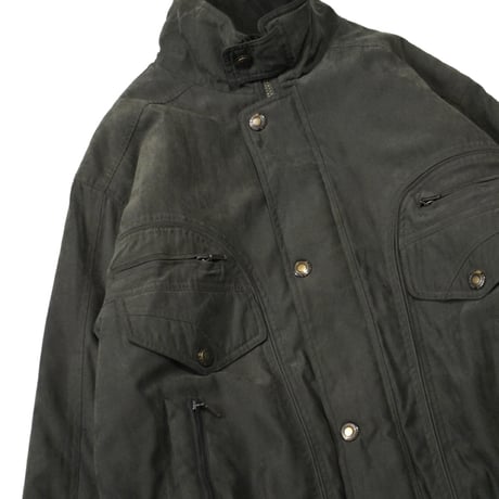 Olive Utility Stand-Collar Jacket