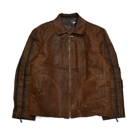 Vintage Racing Line Leather Jacket
