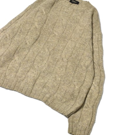 Shetland Pure New Wool Cable Knit Sweater