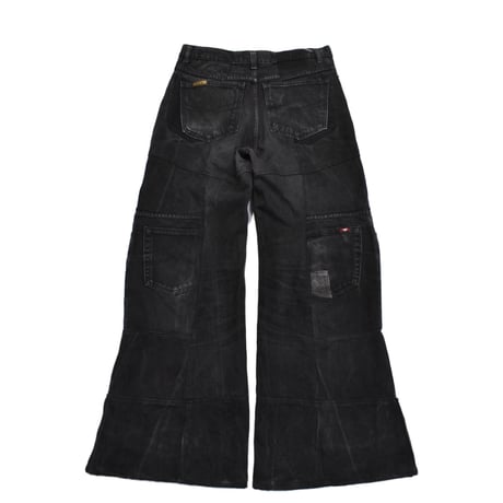 ”Remake by VERS" Switching Flare Denim Pants