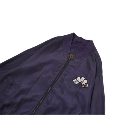 Vintage Embroidery Silk Blouson