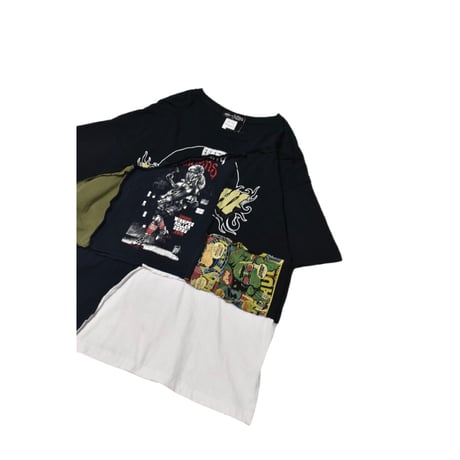 “Remake by VERS” Patchwork Accident Tee