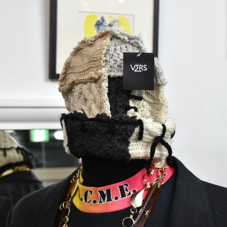 "Remake by VERS" Patch Design Aran Knit Cap