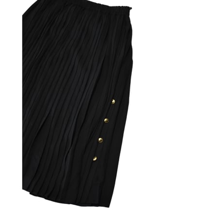 Classic Black Pleats Skirt