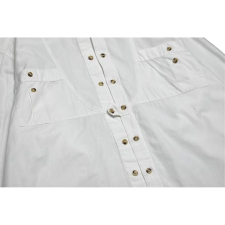 Vintage Stand Collar Double Button L/S Shirt