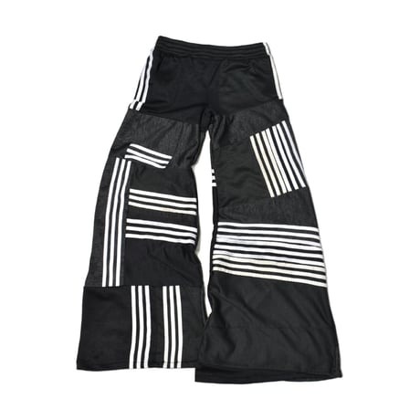 "Remake by  VERS" Random Stripe Flare Track Pants