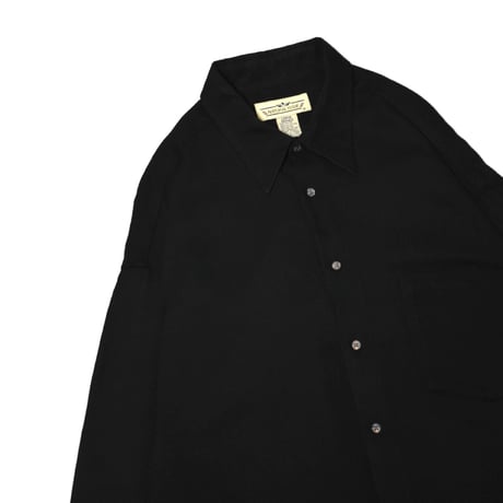 Vintage Rayon Blend Black Shirt