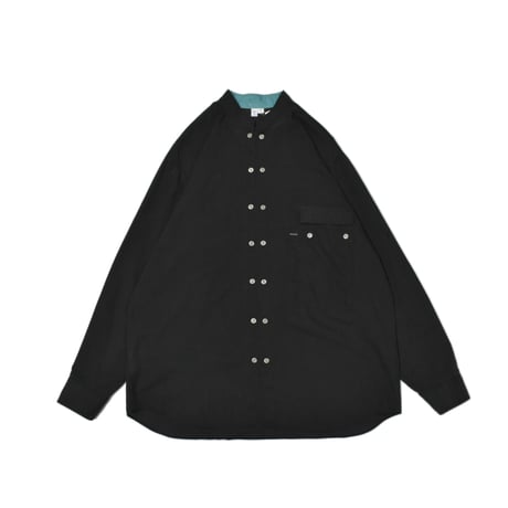 Double Button Stand Collar Shirt