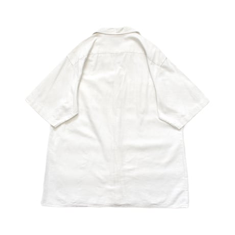 Classic Linen Blend Open Collar Shirt