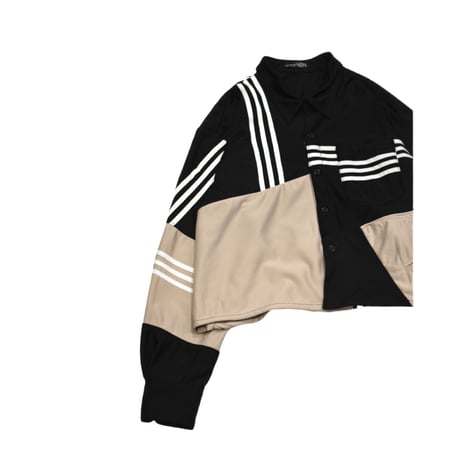 "Remake by VERS" Track Dress Shirt Jacket