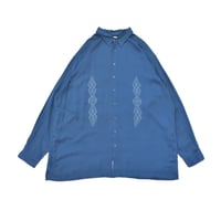 Embroidery Big Silhouette Design L/S Shirt