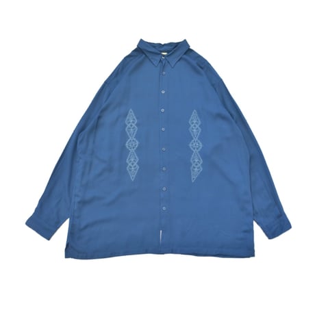 Embroidery Big Silhouette Design L/S Shirt